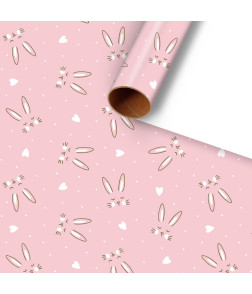 Gift Wrapping Paper, Little Bunnies Pattern for Valentine‘s Day & Birthdays - Present Wrapping Sheets